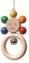 Hänge Greifling aus Holz mit Glocke