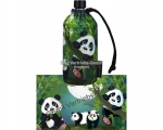 Panda Glasflasche von Emil
